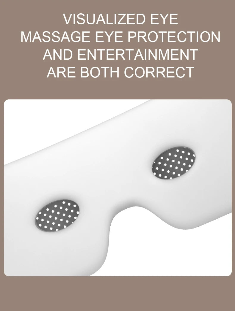 VIMYSHOW Portable Visible Eye Massager – Airbag Kneading, Hot Compress, Bluetooth Music Relaxation Sleep Mask