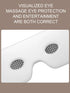 VIMYSHOW Portable Visible Eye Massager – Airbag Kneading, Hot Compress, Bluetooth Music Relaxation Sleep Mask