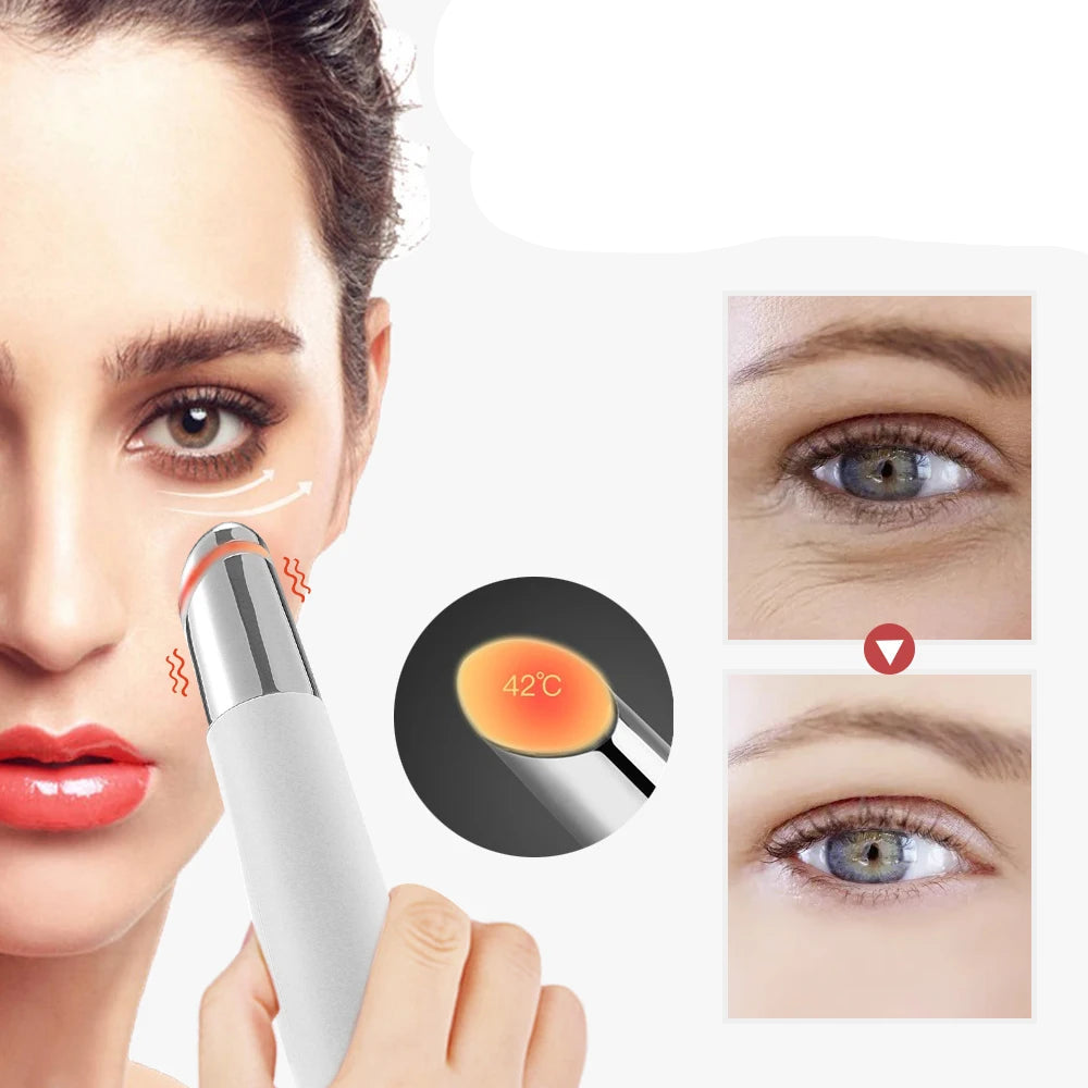 Selfika™ Electric Eye Massager – Triple-Light IPL Therapy & Constant Temperature Heating for Dark Circles & Puffiness Relief