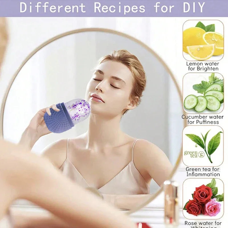MOOYOU Upgraded Silicone Ice Roller for Face & Eyes – Facial Massager, Cooling & Refreshing Skin Care