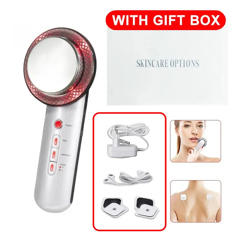 Lesenbeauty 3-in-1 Ultrasonic EMS Massager – Infrared, Body & Face Contouring Appearance Device