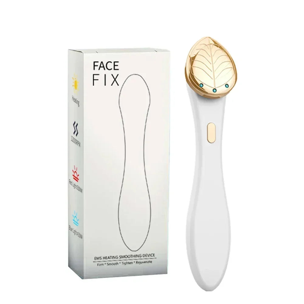 miitina EMS Microcurrent Eye & Face Massager – Red/Blue LED Light, 45℃ Heat, USB Rechargeable