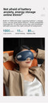 CAMMUO Electric Heated Eye Massager with 7 Massage Modes and Hot Compress for Relaxation