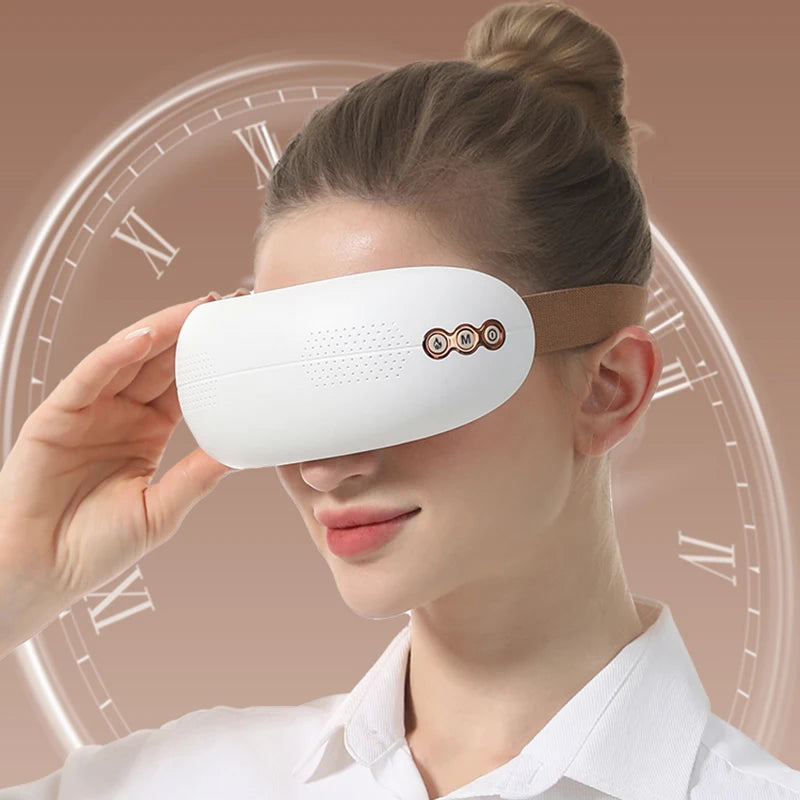 Electric Dual Use Eye Massager with 5 Modes for Hot and Cold Compress Therapy