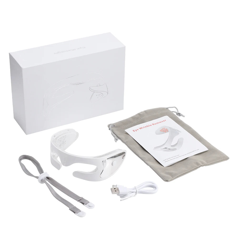 DearBeauty 3D Vibration Eye Massager with LED Light Therapy and 3 Relaxation Modes