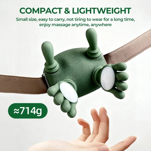 Selfika Wireless Finger-Simulated Neck and Shoulder Massager with Brushless Motor & Heat