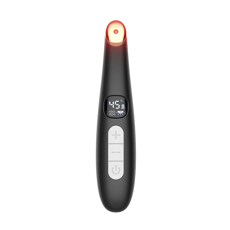 VIMYSHOW 3-in-1 Eye & Face Lift Wand – Red Light, Heat Therapy, ION, USB Rechargeable Massager