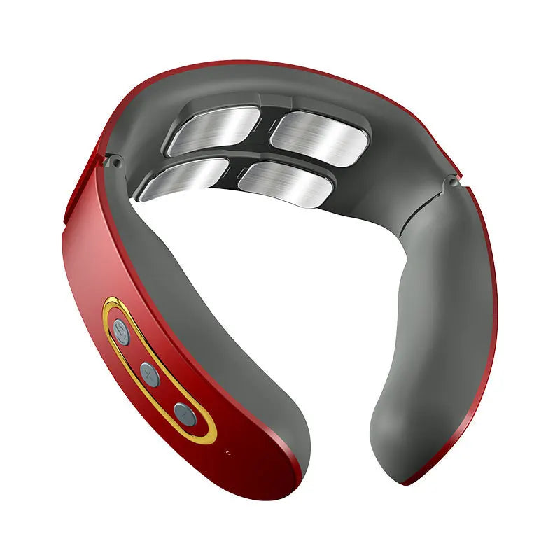 Selfika 4-Head Intelligent Neck & Shoulder Pulse Massager with Heat Therapy