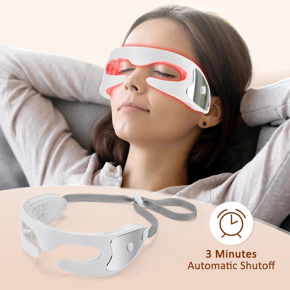 DearBeauty 3D Vibration Eye Massager with LED Light Therapy and 3 Relaxation Modes