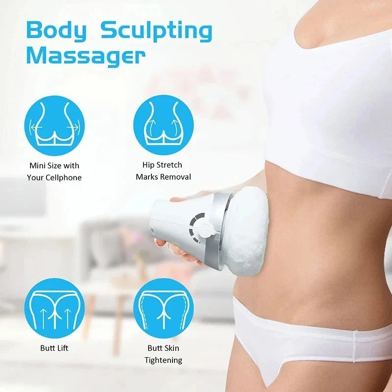 ShaxyMsc Handheld Electric Vibration Body Massager – Corded AC Power, Detachable Cloth Cover