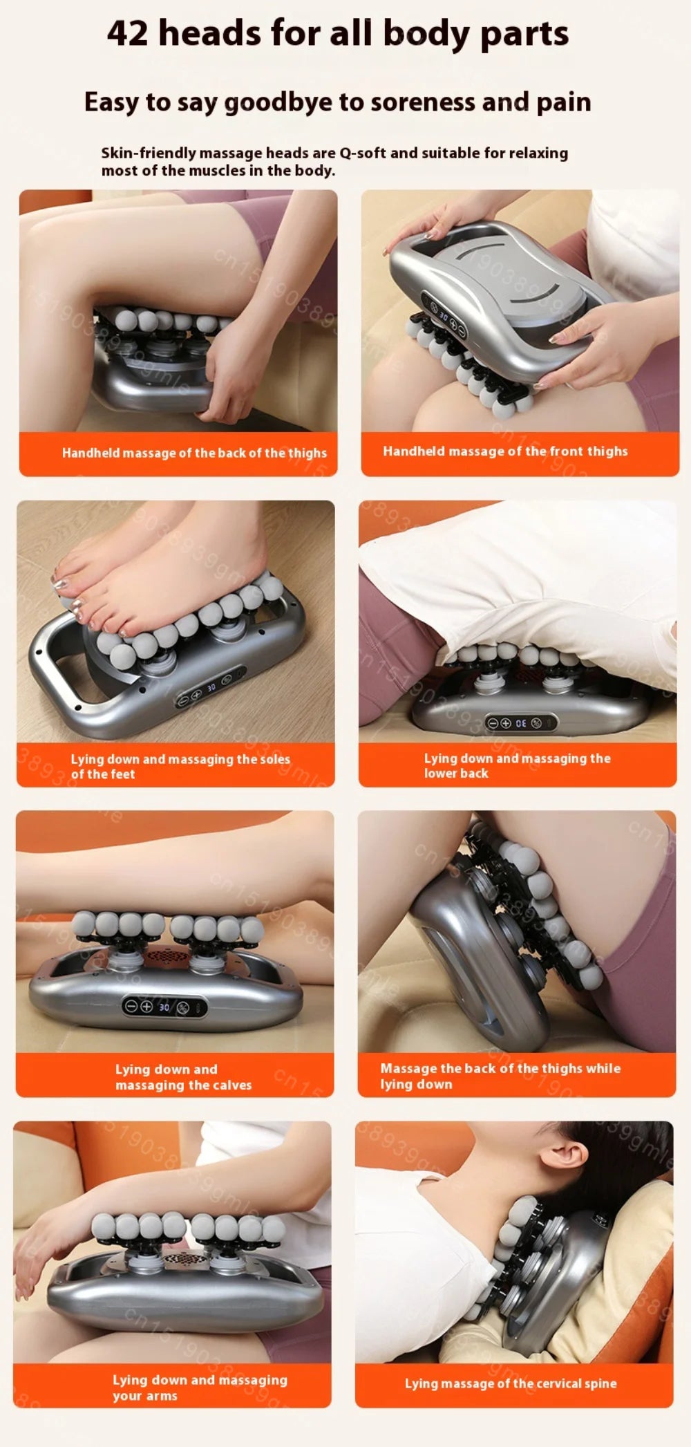 Selfika™ Professional Muscle Massage Gun – 9 Modes Deep Tissue Percussion Massager for Full Body Recovery