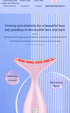 miqmi EMS Microcurrent LED Neck & Face Beauty Instrument – Anti-Wrinkle Appearance, Rechargeable Massager