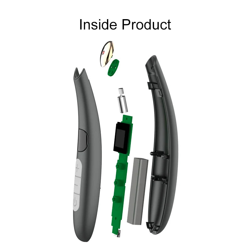 VIMYSHOW 3-in-1 Eye & Face Lift Wand – Red Light, Heat Therapy, ION, USB Rechargeable Massager