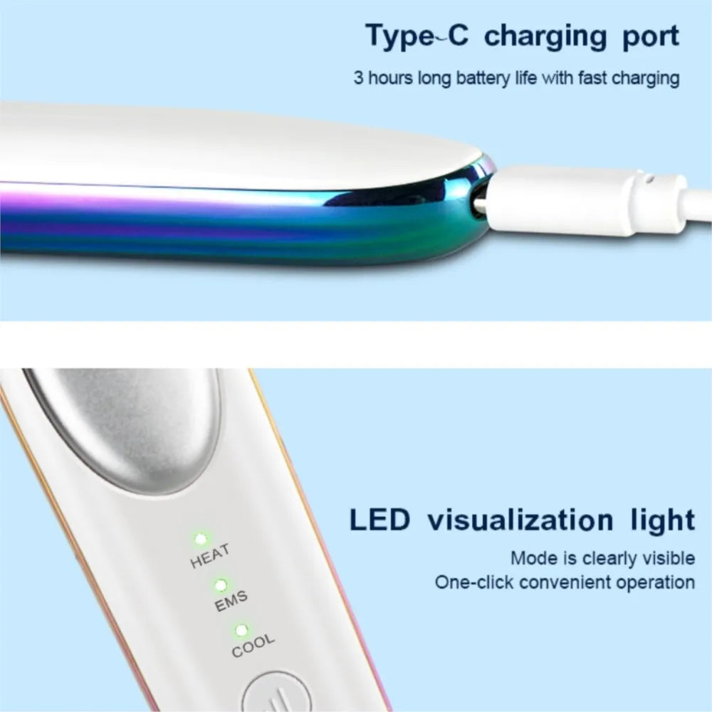 Generic Microcurrent Eye Massager – Rechargeable, Cold/Heat Therapy, Supports Lifting Appearance