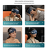 CAMMUO Electric Heated Eye Massager with 7 Massage Modes and Hot Compress for Relaxation