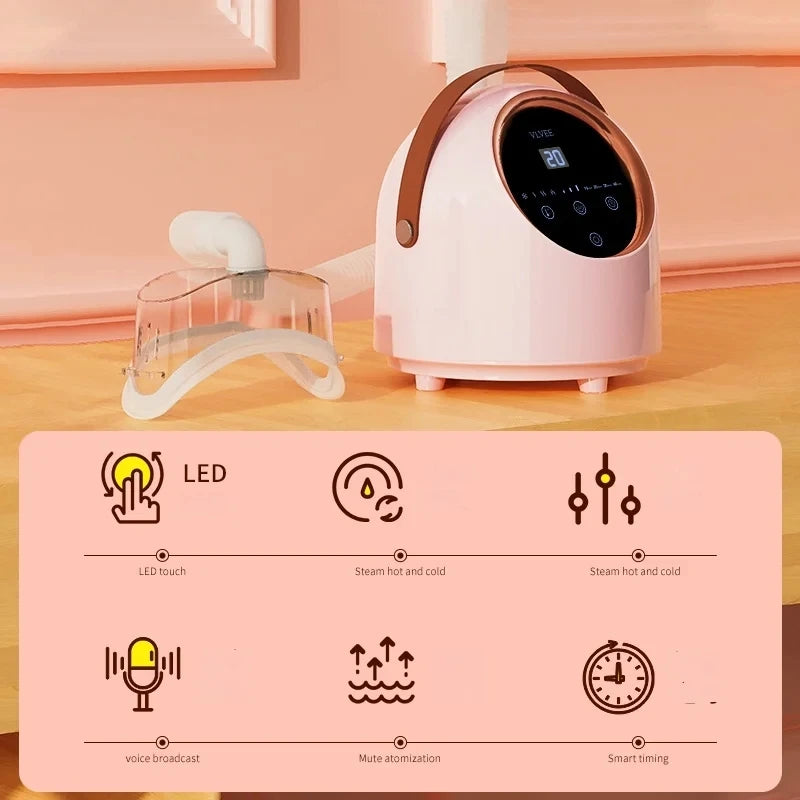 vilnason Hot/Cold Nano Eye Mist Sprayer & Steamer – Adjustable Fog, Comfort for Dryness & Fatigue