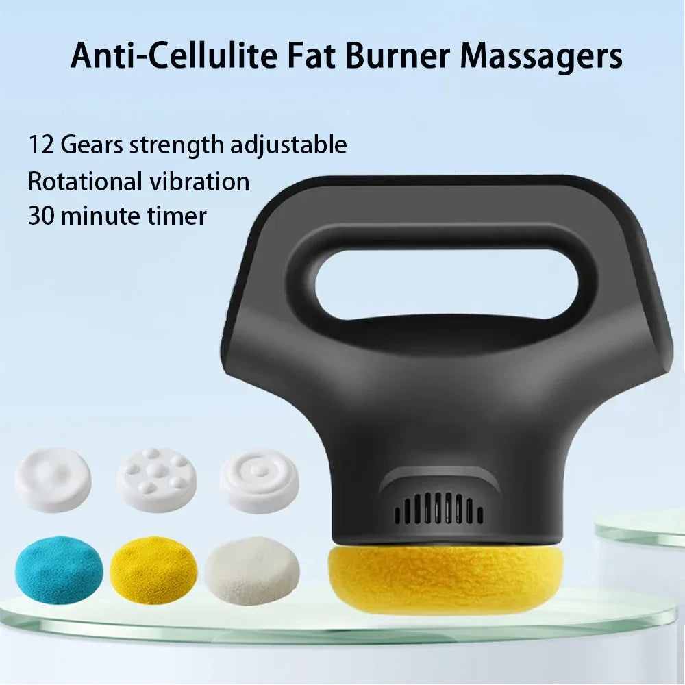 BIOSSANCE Rotational Vibration Body Massager – 12 Speed, Handheld, Supports Skin Toning & Appearance
