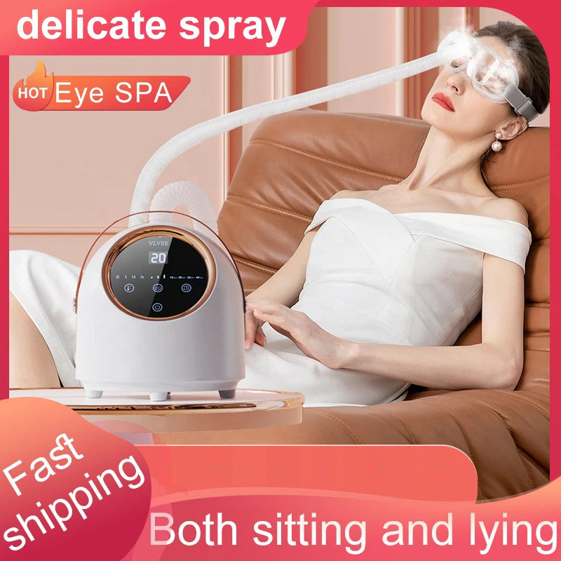 vilnason Hot/Cold Nano Eye Mist Sprayer & Steamer – Adjustable Fog, Comfort for Dryness & Fatigue