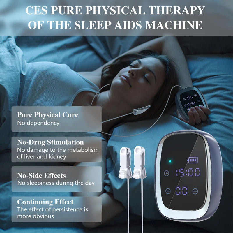 Generic Portable CES Stimulation Sleep Aid Device – Hand-held Relaxation Helper for Restful Sleep