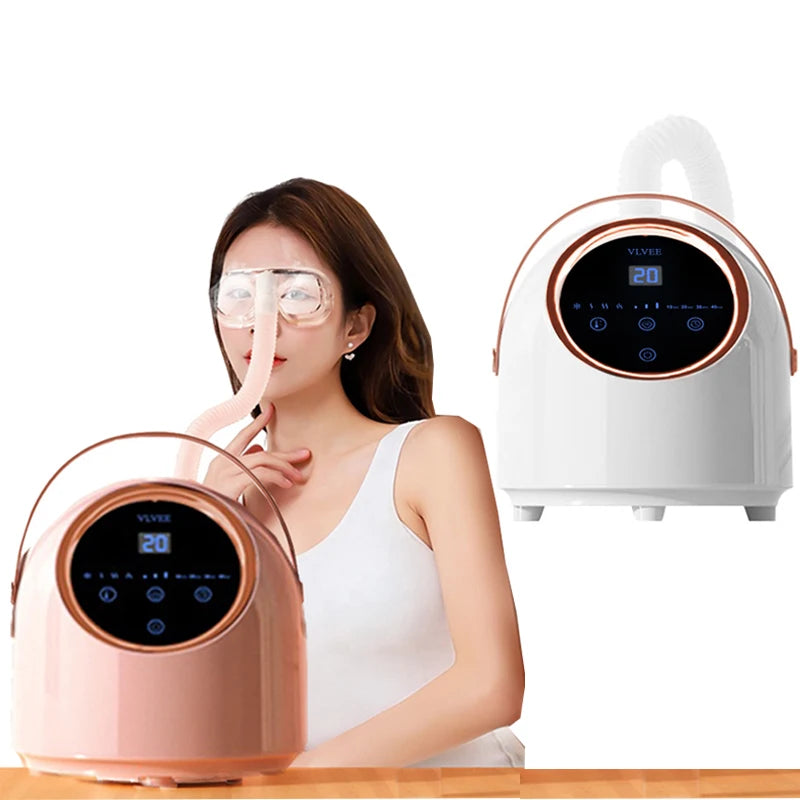 vilnason Hot/Cold Nano Eye Mist Sprayer & Steamer – Adjustable Fog, Comfort for Dryness & Fatigue