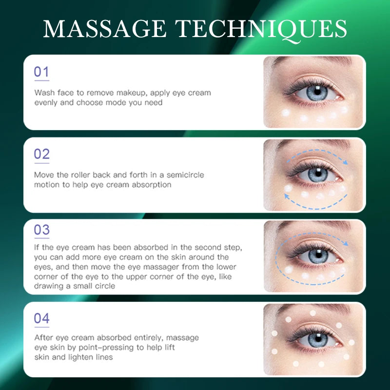 kemetvov Multi-Function Eye Massager – EMS, Red Light, 42C Heat for Anti-Aging and Fine Line Appearance