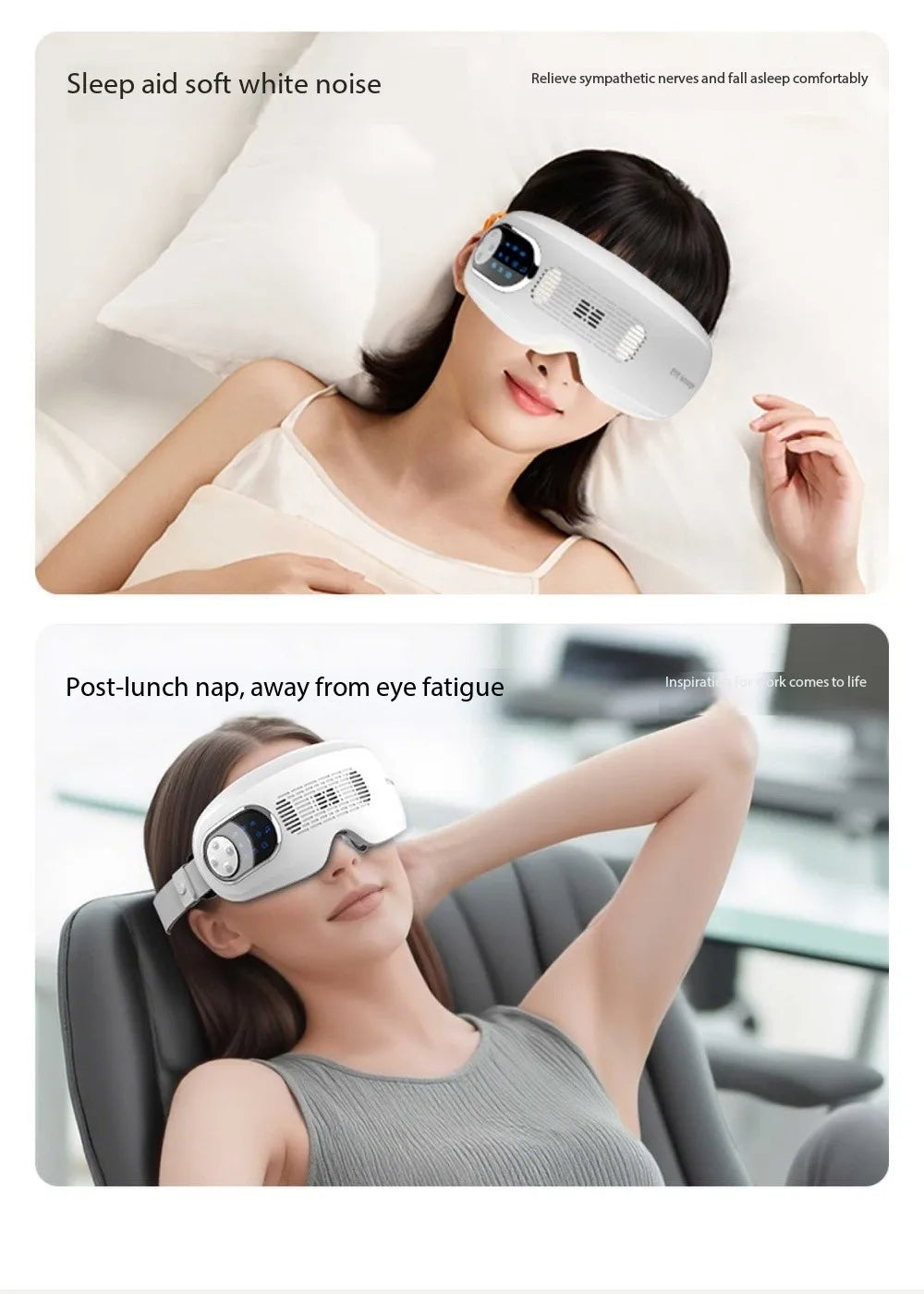 vilnason Advanced Nebulization Eye Massager – Hot and Cold Mist, Vibration, Bluetooth Music Relaxation Device