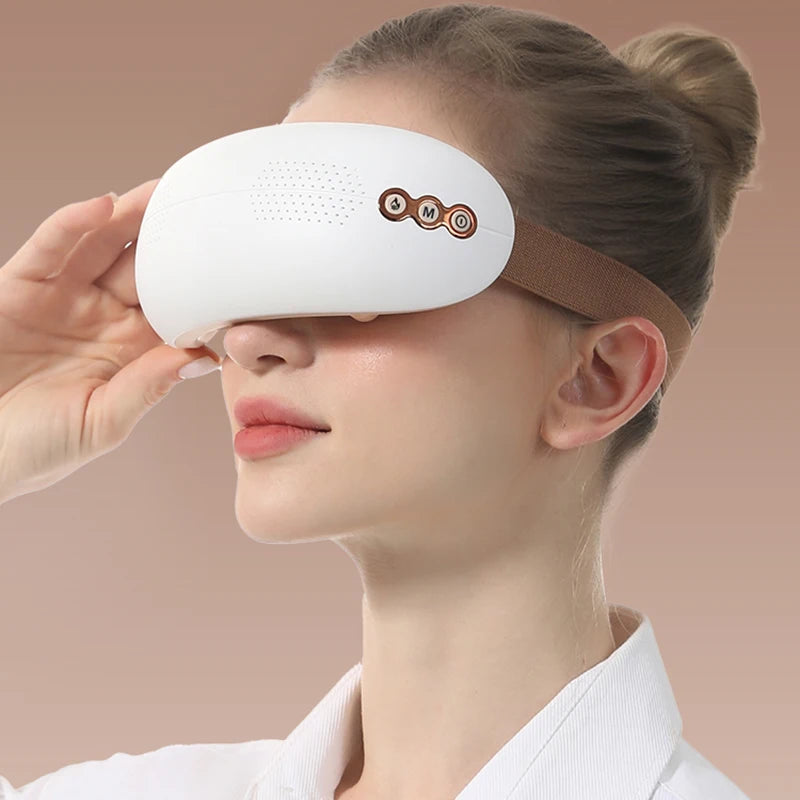Electric Dual Use Eye Massager with 5 Modes for Hot and Cold Compress Therapy