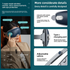 CAMMUO Electric Heated Eye Massager with 7 Massage Modes and Hot Compress for Relaxation