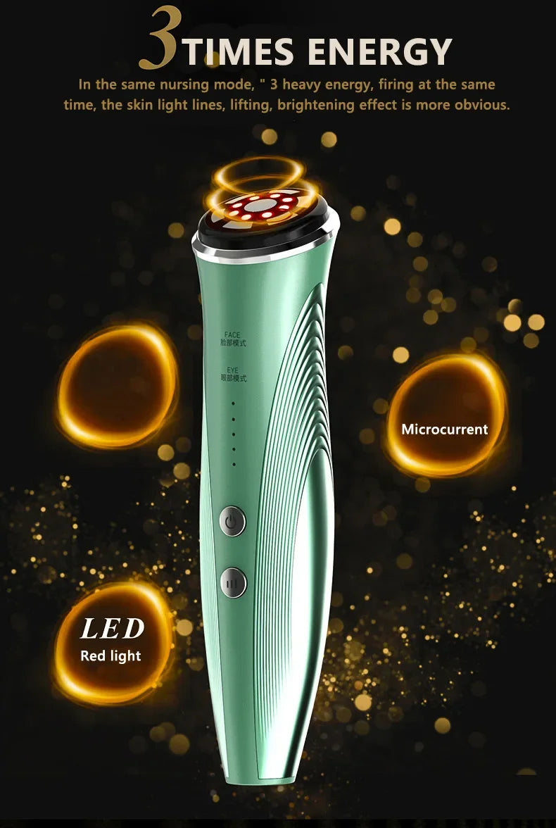 Generic RF Radio Frequency Facial & Eye Care Instrument – Hot Compress, Dual Mode, Home Use