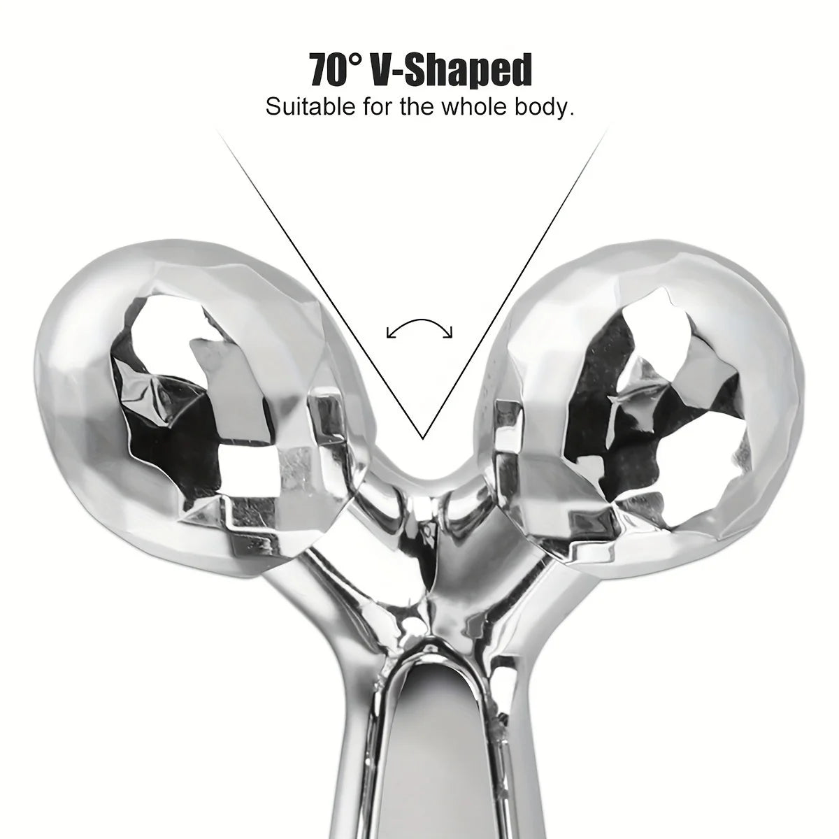 SUOJI Stainless Steel Gua Sha & 3D Roller Massager – Eye Tool, Face Contouring, Dark Circle Appearance