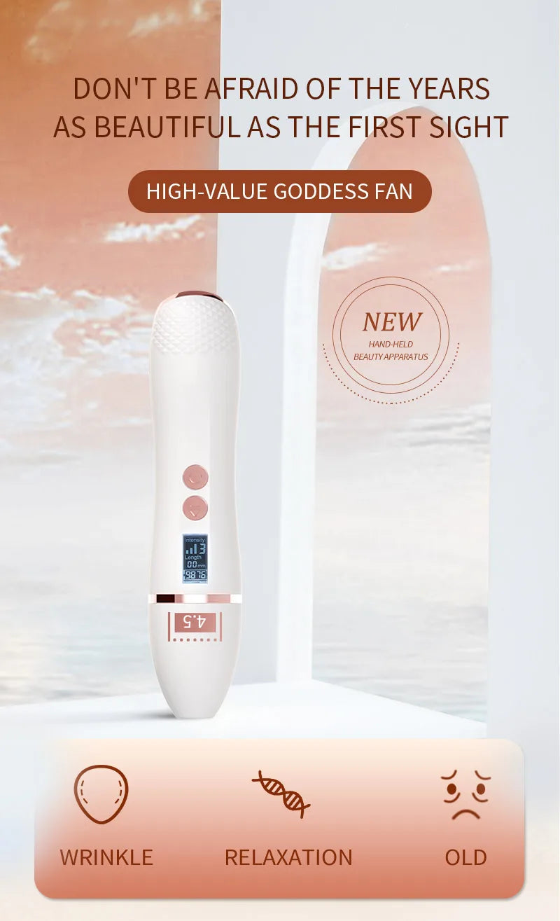 CASMB Mini Focused Ultrasound Facial Wand – Non-Invasive Lifting & Tightening Appearance Beauty Tool