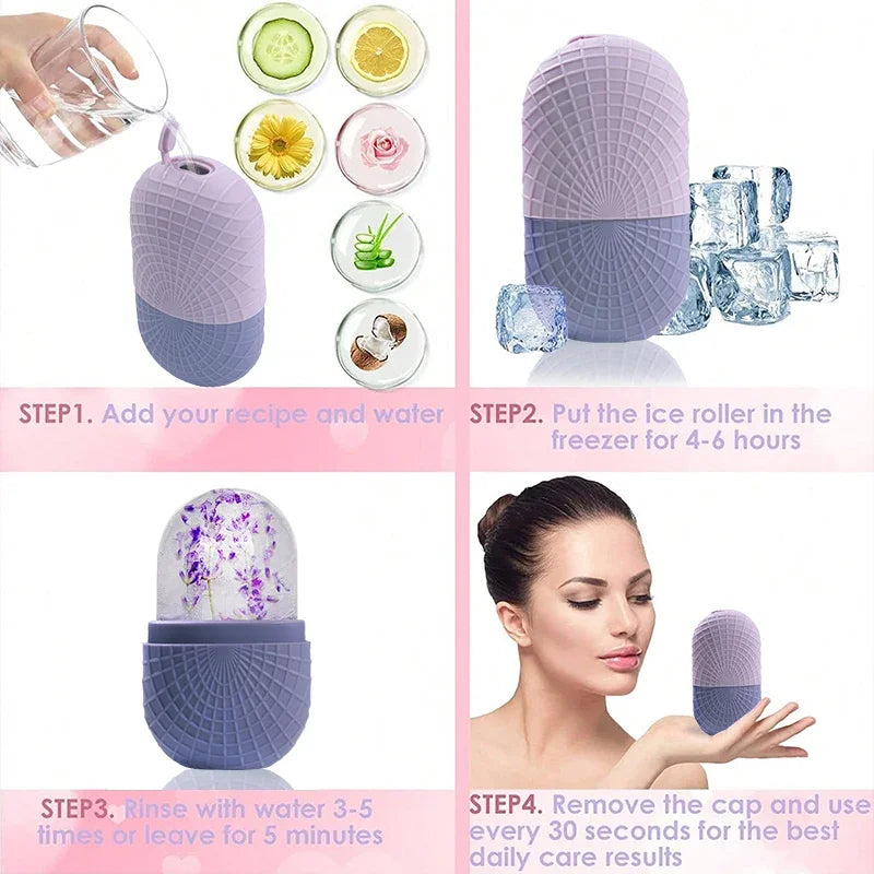 MOOYOU Upgraded Silicone Ice Roller for Face & Eyes – Facial Massager, Cooling & Refreshing Skin Care