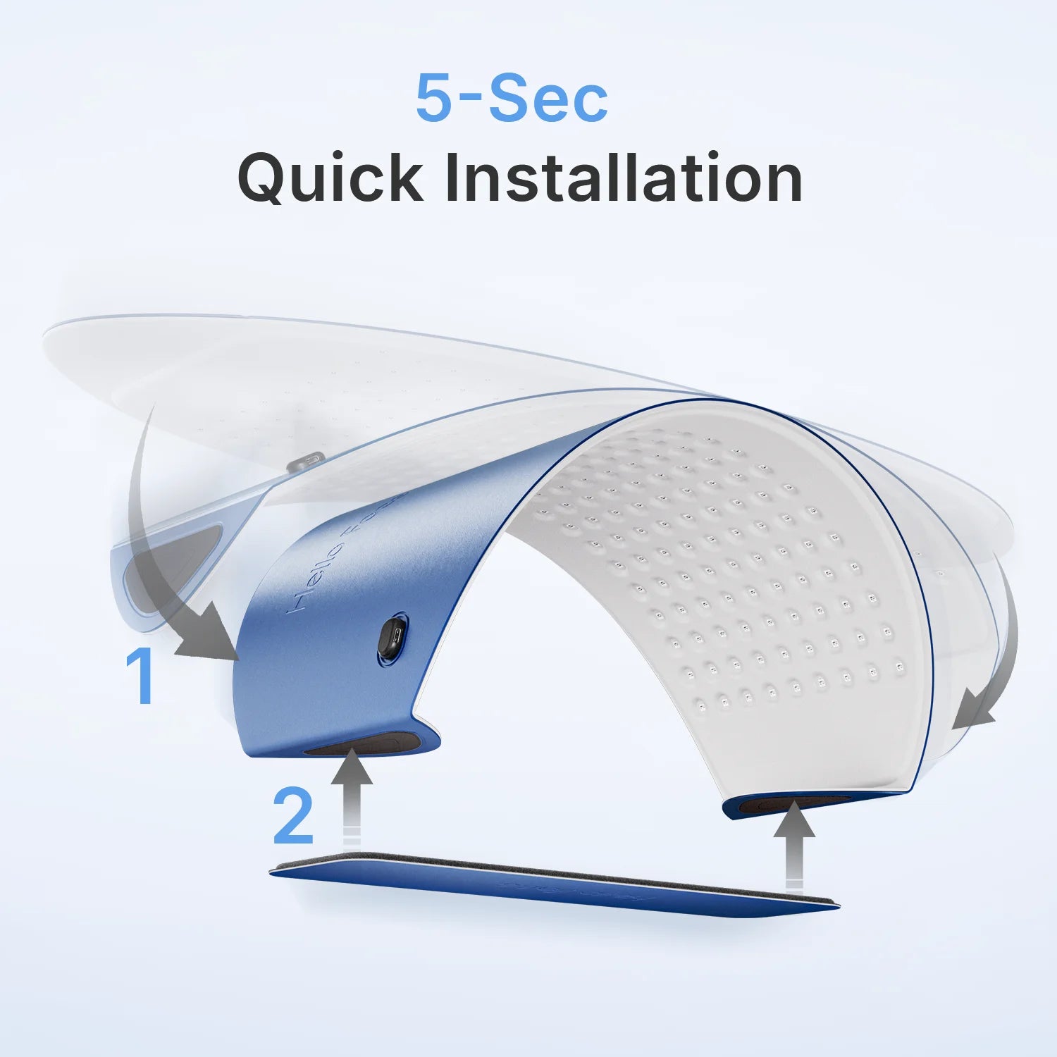 hello face 720-Chip LED Light Therapy Mask (Red, IR, Blue) – Face & Body Rejuvenation Appearance