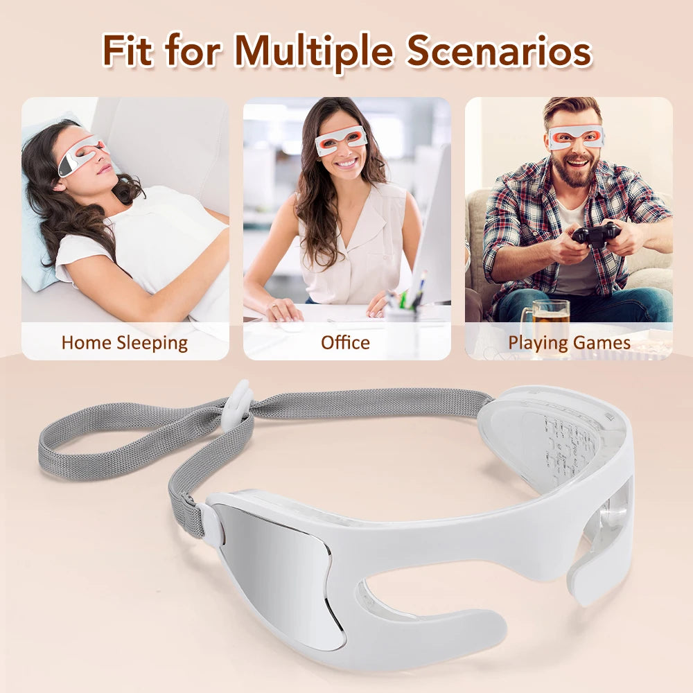 DearBeauty 3D Vibration Eye Massager with LED Light Therapy and 3 Relaxation Modes