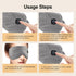 PASTSKY Cordless Heated Eye Mask – 3 Levels Warm Compress, Smart Timing, Electric Relaxation Sleep Aid