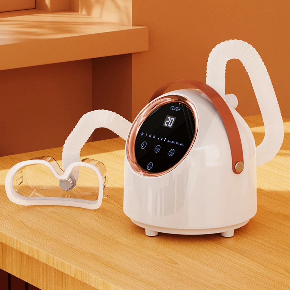 vilnason Hot/Cold Nano Eye Mist Sprayer & Steamer – Adjustable Fog, Comfort for Dryness & Fatigue