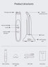 WEILIXUN EMS Microcurrent and Vibration Eye Massager – Skin Tightening Appearance and Eyebrow Lift Beauty Tool