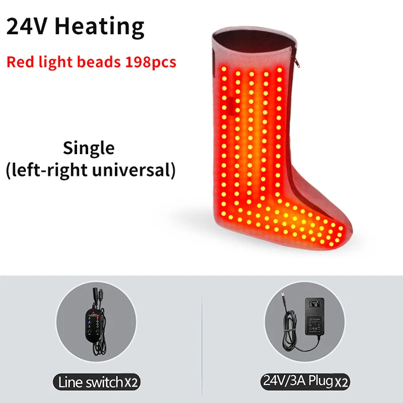 Selfika Heated Wellness Boot with Red Light Technology & Vibration Massage
