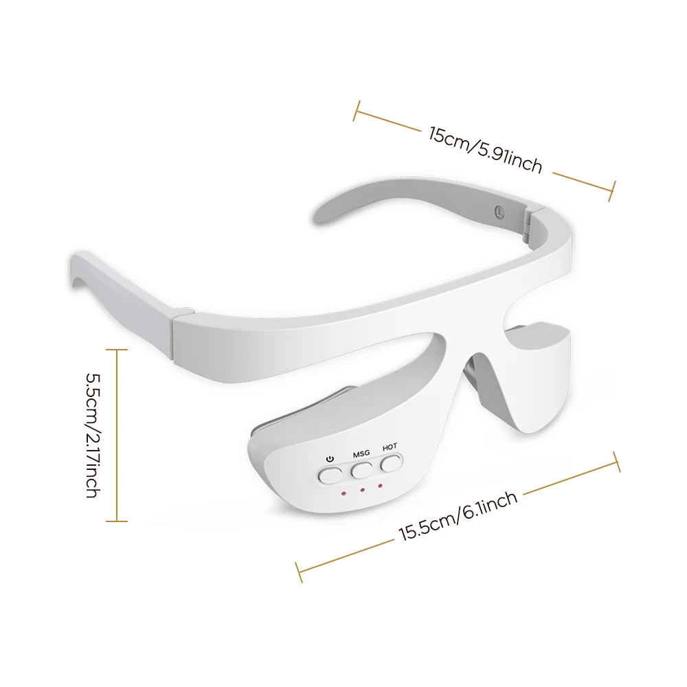 Hailicare EMS Red Light Therapy Eye Massager – Heated, Microcurrent, Dark Circle Appearance & Fatigue Relief