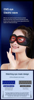 DH Beauty Wearable EMS Eye Massager Mask – Heated, Anti-Wrinkle Appearance, Dark Circle & Puffiness Relief