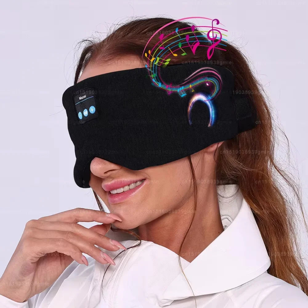 MERALL Bluetooth Sleep Mask Headphones – Wireless Music Eye Mask, Light Blocking, Travel Sleep Aid
