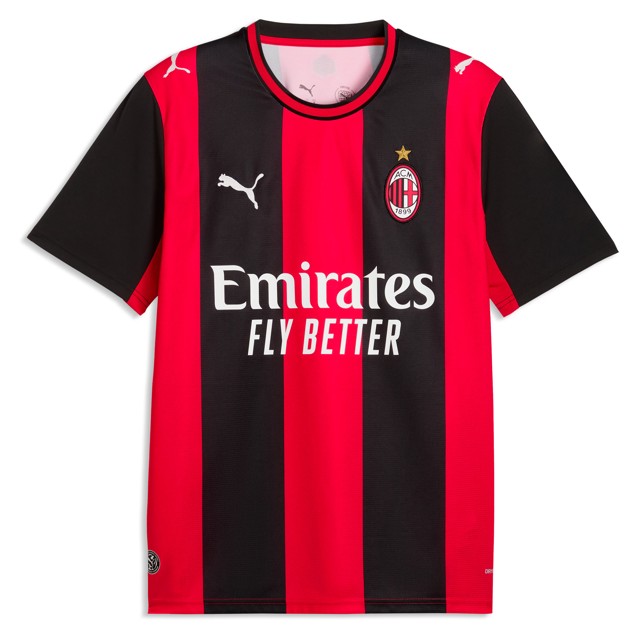 Selfika™ AC Milan Classic Black & Red Soccer Jersey - Men's Official 2026/27 Home Sport Top