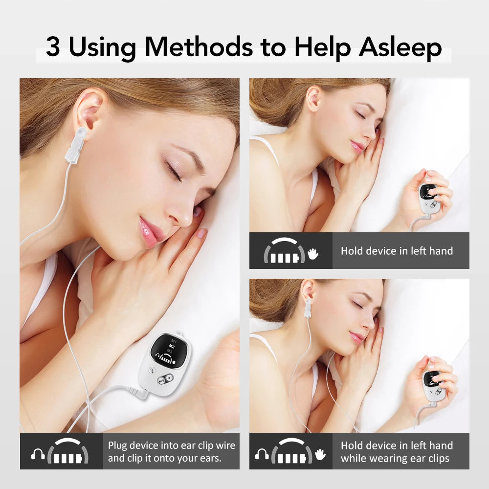 Selfika™ CES Sleep Aid Device – Vagus Nerve Stimulation & Microcurrent Therapy for Insomnia, Anxiety & Deep Sleep Support