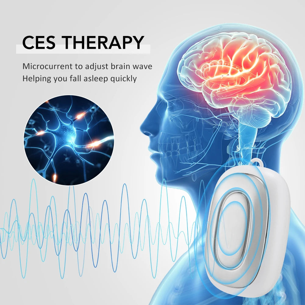Selfika™ CES Sleep Aid Device – Vagus Nerve Stimulation & Microcurrent Therapy for Insomnia, Anxiety & Deep Sleep Support
