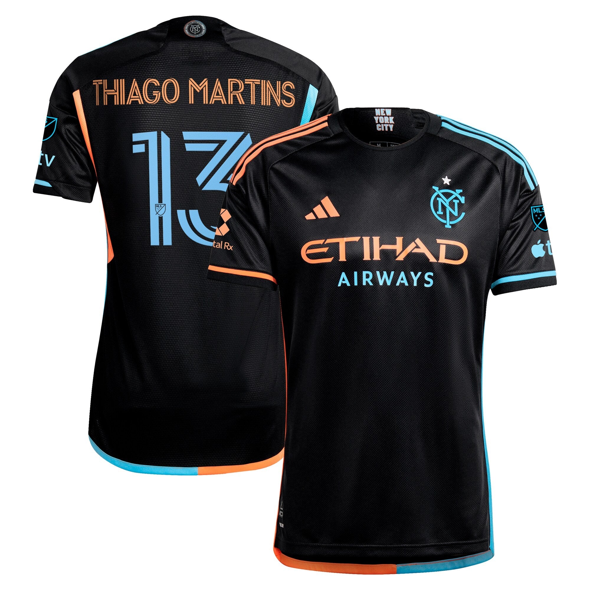 Santiago Rodríguez New York City FC - 2024 24/7 Kit Player Jersey – Black