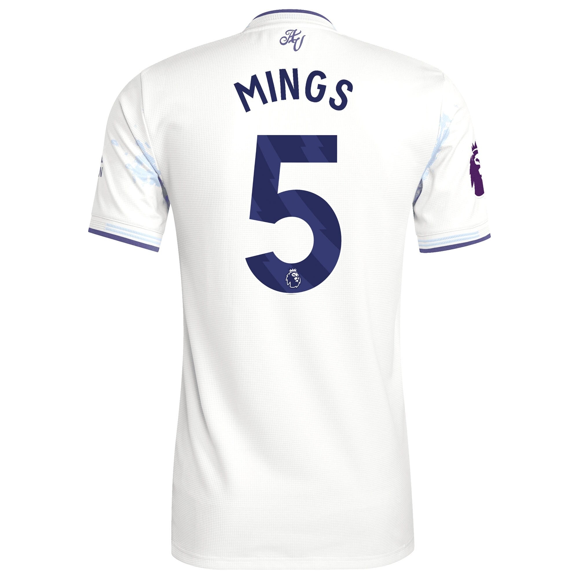 Tyrone Mings Aston Villa Selfika 2025/26 Third Player Jersey - White