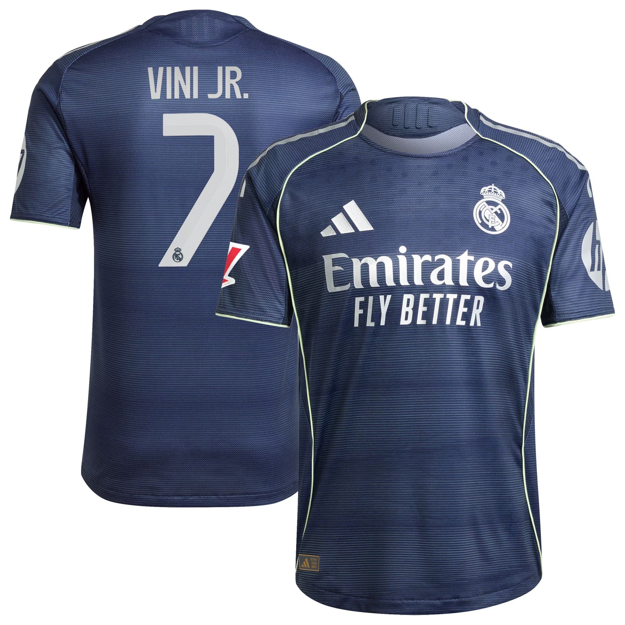 Vini Jr. Real Madrid Selfika 2025/26 Away Player Jersey - Blue