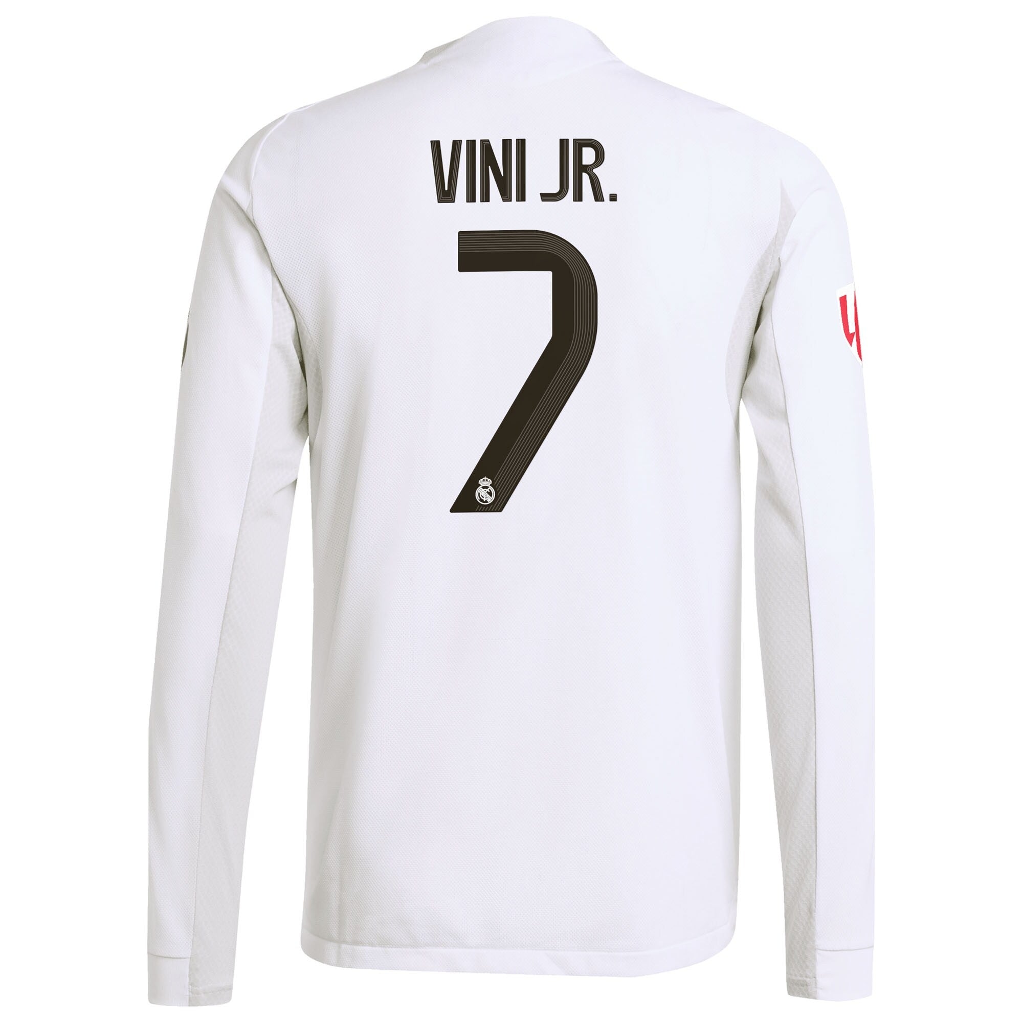 Vini Jr. Real Madrid Selfika 2025/26 Home Long Sleeve Jersey - White