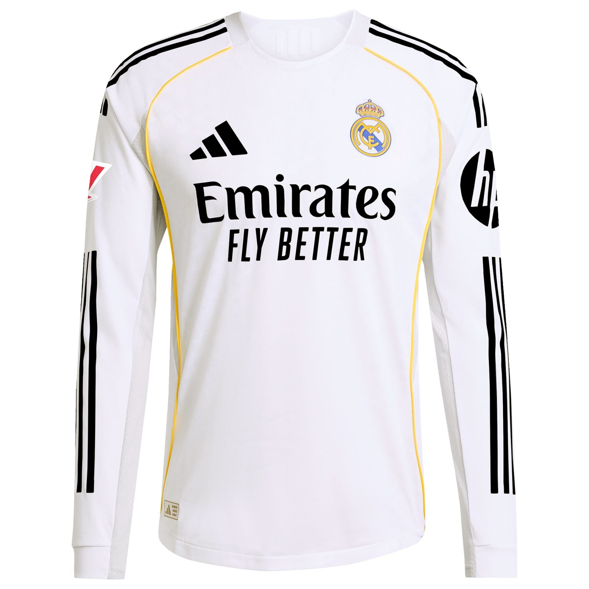 Vini Jr. Real Madrid Selfika 2025/26 Home Long Sleeve Jersey - White
