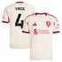 Virgil van Dijk Liverpool Selfika 2025/26 Away Player Jersey - White